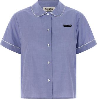 Miu Miu Blue Regular Solid Shirt