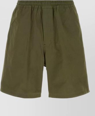 Prada poplin bermuda shorts featuring back pockets