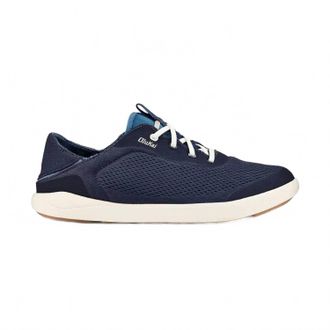 Olukai Mens Moku Pae Mesh Boat Shoe In Trench Blue