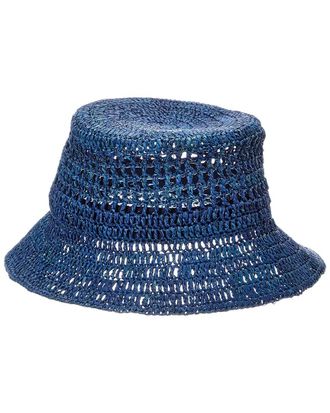 Bruno Magli Crochet Short Brim Bucket Hat