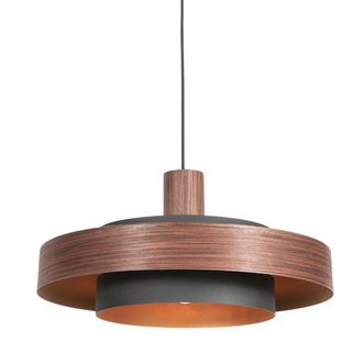 Anne Lighting L&aacute;mpara Colgante - Flinter - Marr&oacute;n - Metal - &Oslash; - Anne Lighting