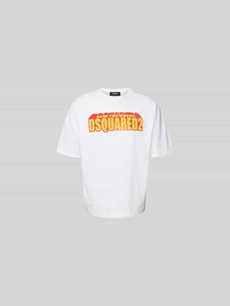 Dsquared2 T-Shirt mit Label-Print in Weiss, Gr&ouml;&szlig;e XXL