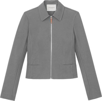 Lafayette 148 New York Zip Front Tailored Jacket