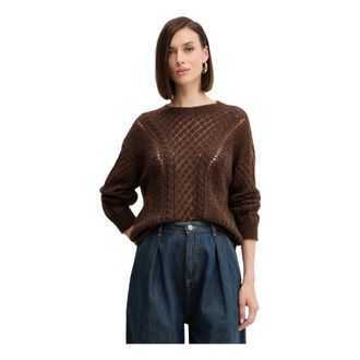 Twinset Donna, Maglie, Marrone, M, new