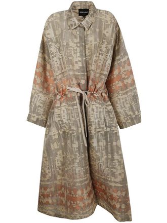 Giorgio Armani Cannete Jacquard Tiger Coat Clothing