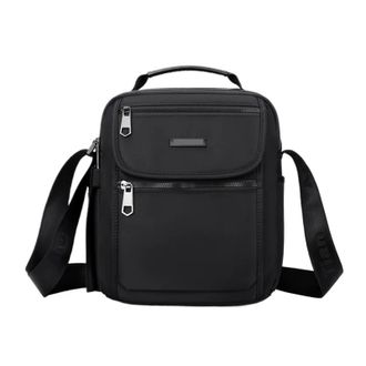 Generic Compatible For Mens Waterproof Single oulder Crossbody Bag(Black)