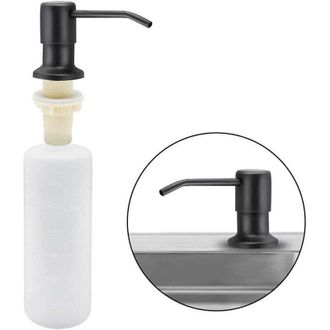 OEM Dispensador De Jab&oacute;n Para Fregadero De Cocina, 350 Ml, Acero Inoxidable, Dispensador De Detergente Para Cocina Empotrable, Dispensador De Jab&oacute;n Recarg
