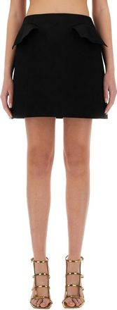 Alexander McQueen Wool Mini Skirt