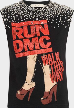 Alice & Olivia Micah Embellished Muscle Tank