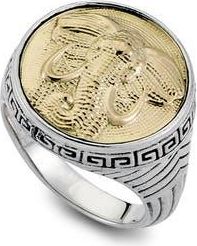 Samuel B. Elephant Signet Ring in Silver And Gold at Nordstrom Rack, Size 10