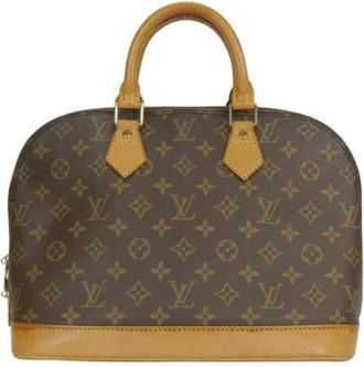 Louis Vuitton Pre-owned Vintage Canvas Handtas - Dames - Vintage Handtas - Bruin - ONE Size - Vintage