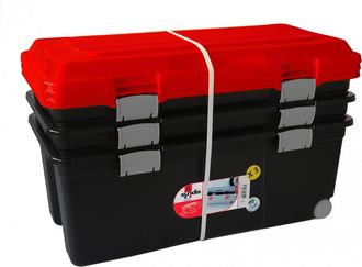 Sundis Sundis - Juego De 3 Ba&uacute;les De Pl&aacute;stico Camper, L. 80 X P. 40 X Al. 34 Cm