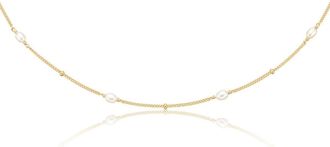 Lily & Roo Gold Seed Pearl Satellite Choker