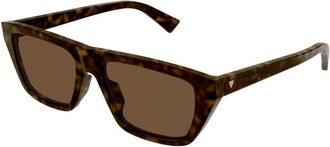 Bottega Veneta Ladies Black Square Sunglasses BV1291S 002