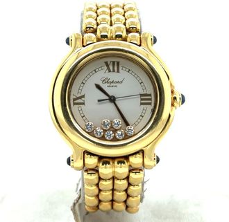 Chopard Pre-owned Chopard Happy Sport Quartz White Dial Ladies Watch 27/6137-23