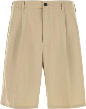 Cellar Door Lenny Bermuda Shorts - Heren - Korte Broeken - Beige - S - Leer - Korte Broeken