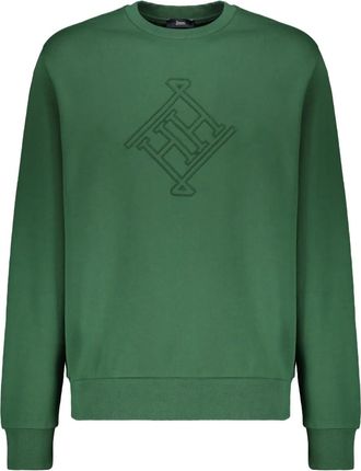 Herno Felpa con logo - Verde