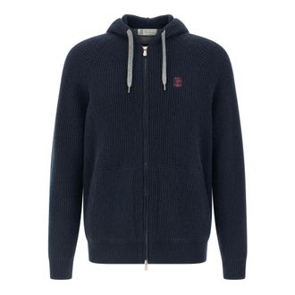 Brunello Cucinelli Hombre, Sudaderas, Azul, Talla: L