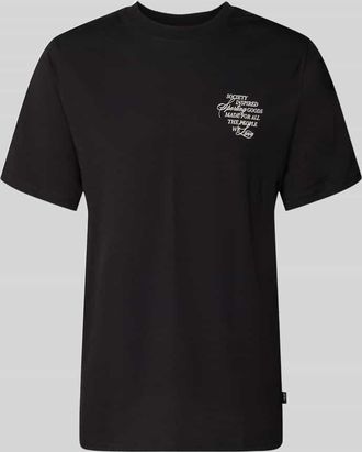 Les Deux T-Shirt mit r&uuml;ckseitigem Motiv-Print Modell Ben Faience in Black, Gr&ouml;&szlig;e XXL