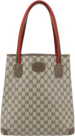 Gucci Pre-owned Vintage Tote Bag - unisex - Vintage Shopper - Beige - ONE Size - Leer - Vintage