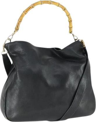 Gucci Pre-owned Vintage Handtas - Dames - Vintage Handtas - Zwart - ONE Size - Leer - Vintage