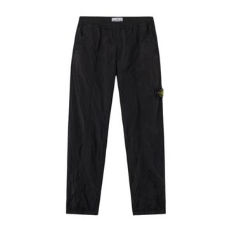 Stone Island Slim-fit Trousers, male, Black, W33, Loose Fit Jogger Trousers