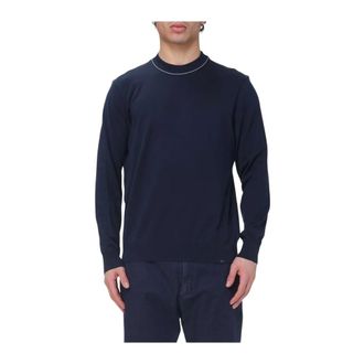Paul & Shark Paul & Shark, Round-neck Knitwear, male, Blue, Size: 3XL Crew-neck Sweater