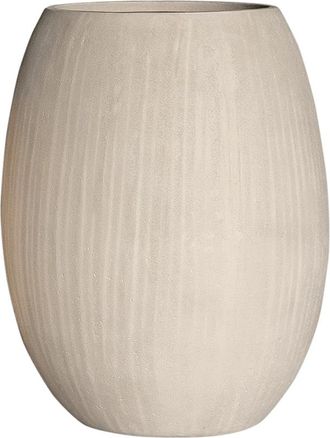 Baq Grosser In-/Outdoor Blumentopf Polystone Coated Plain Balloon ø 52/ H 68 cm - Natural