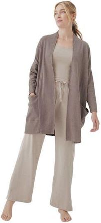 Pact Organic Cotton Cool Stretch Fitted Lounge Tank in Oat Heather at Nordstrom, Size Xx-Large