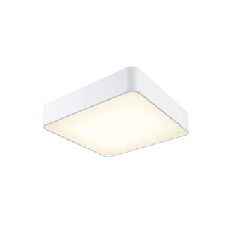 Netlighting Fusion Flush Ceiling Light 60cm Square 80W LED 3000K 5650lm White