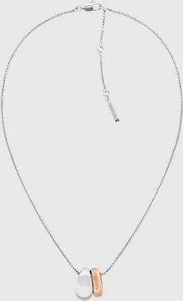 Calvin Klein Collar con colgante de dos tonos