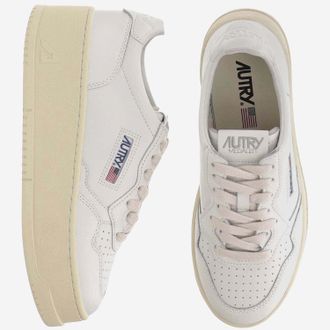 Autry Womens Sneakers Medalist Platform Leather White Cow Trainers