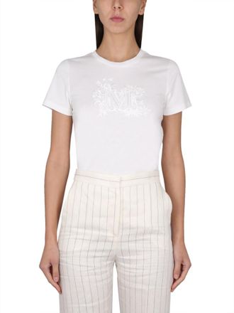 Max Mara White Crew Neck Top