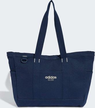 adidas Borsa shopping in tela color indaco notte/avorio-Viola