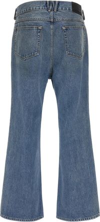 Willy Chavarria Flared Denim Jeans - Blue
