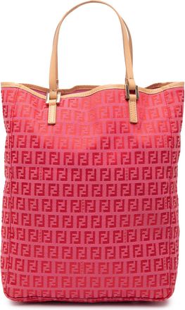 Fendi Pre-owned Womens Zucchino Canvas Tote - Poppy Textile - One Size