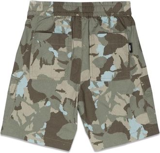 Aspesi Multicolor Camouflage Cotton Bermuda Shorts - Multicolor
