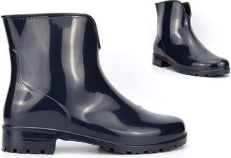 Generic Ladies Pull On Wellies Size 9 Ladies Ankle Boot Size 8 Pull On Boot Womens Waterproof Wellington Boots Womens Block Heel Wellingtons Block Heel Wellie