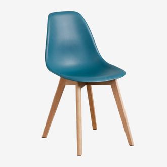 Sklum Sklum - Pack De 2 Sillas De Comedor En Polipropileno Y Madera De Haya Scand Nordic