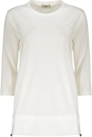 Herno T-shirt con design a inserti - Bianco