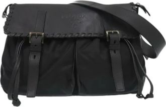 Prada Pre-owned Leather prada-bags - Dames - Vintage Schoudertas - Zwart - ONE Size - Leer - Vintage