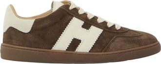 Hogan Brown Logo Cool Sneakers