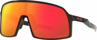 Oakley Unsiex Sutro S Rectangle Sunglasses In Polished Black - Prizm Ruby