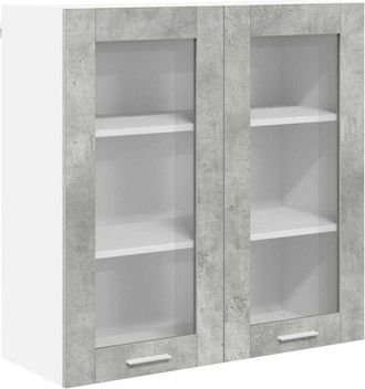 vidaXL Hanging Cabinet with Storage Riga Concrete Grey 80 x 31 x 80 cm vidaXL