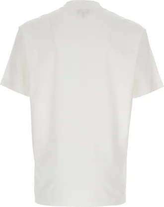 Giorgio Armani Mens T-Shirt Crew Neck White Cotton T-Shirts And Polos