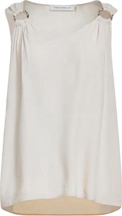 Simona Corsellini Basic Tops - Dames - Tops zonder mouwen - Beige - L - Tops