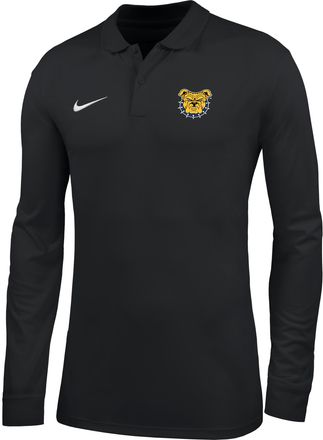 Nike Mens College (North Carolina A&T University) Dri-FIT Long-Sleeve Polo in Black | ZM04PYNCAT26-BLK