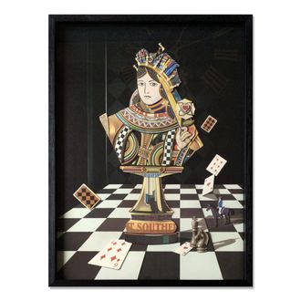 Arte Dal Mondo Adm - 3D Collage Frame Queen of Chess