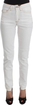 Roberto Cavalli Dames, Jeans, Wit, Maat: W26 Katoen