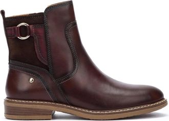 Pikolinos Donkerbruine Enkellaarsjes voor Dames - Dames - Enkellaarsjes - Bruin - 36 EU - Leer - Schoenen